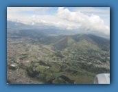 Flying into Quito.
