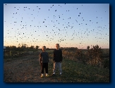 The birds swarming Jason & Alex at Squaw Creek Wildlife Refuge